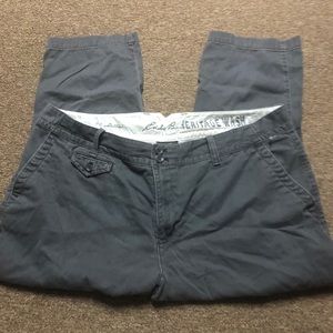 Eddie Bauer gray cropped pants